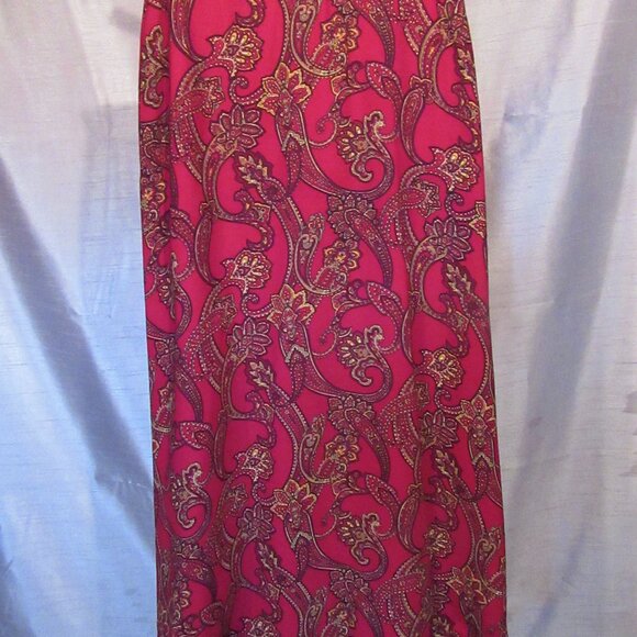 JONES STUDIO LOVELY SKIRT & VEST SET, PAISLEY, CANADA MADE - Picture 4 of 6